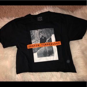 NWOT Cropped Justin Timberlake Top